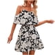 thumbnail image 2 of Vestido de tirantes de jersey de gasa con estampado sexy a la moda para mujer Pompotops qyievc1257, 2 of 9