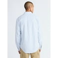 thumbnail image 3 of Free Assembly Men's Cotton Button Down Oxford Shirt with Long Sleeves, Sizes XS-3XL, 3 of 5