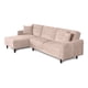 thumbnail image 3 of Sala Modular Sofá Cama Reversible De Velvet Palo De Rosa Beehive Memory Foam Modelo Cosmo, 3 of 8