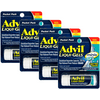Advil Liqui-Gels Minis Pain Reliever and Fever Reducer, Ibuprofen 200mg, 8 Count Vial Travel Size Pack of 4