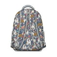 thumbnail image 3 of Dog Lover Gift Backpack with Adorable Dog-Themed Prints, Featuring Paw Prints and Bones, Ideal for Daily Use, 3 of 6