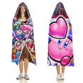 thumbnail image 3 of Kirby Hooded Blanket Poncho Wearable Blanket Hoodie Cozy Soft Warm Flannel Fleece Throw Blanket for Women Men Boys Girls, 3 of 7