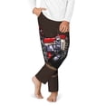 thumbnail image 2 of Susaid red tractor Print Teen Pajama Pants, Soft Long Sleep Bottoms with Elastic Waist and 2 Pockets, for Ages 5-16-Large, 2 of 6
