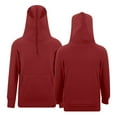 thumbnail image 4 of Zylarhe Girls Boys Sweatshirt Boys Hoodies & Sweatshirts for Kids Stylish Zip-Up Pullover with Pocket Long Sleeve Comfortable Outerwear Ideal for School and Outdoor Red 9-10 Years, 4 of 9