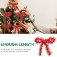 thumbnail image 2 of WRITWAA Tinsel Garland Snowflake Decorations Red Plastic Christmas Party Ribbon 2 Rolls 1.5m, 2 of 8