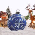 thumbnail image 1 of Outdoor Christmas PVC Inflatable Decorated Ball, Giant Christmas Inflatable Ball Christmas Tree Decorations, 23.6Inch Inflatable Toys for Xmas Festive Ornament Ball with Pump (C), 1 of 7