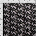 thumbnail image 2 of oneOone Polyester Lycra Black Fabric Feather Feather Dress Material Fabric Print Fabric By The Yard 56 Inch Wide, 2 of 4