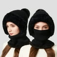 thumbnail image 4 of KANG Winter Warmth Fleece Lined Scarf Hat For Cold Weather Outdoor Activities Thermal Face, 4 of 5