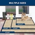 thumbnail image 2 of Buganda Door Mat Outside, Non Slip Rubber Doormat, Low Profile Dirt Trapper Welcome Mat, Heavy Duty Entrance Mat, 29.5"x17", Beige, 2 of 7