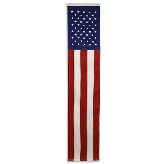 2 Pack of USA American 8'x20" Embroidered Pull Down Flag 600D