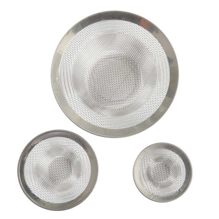 Mainstays Stainless Steel Mesh Drain Strainers, 3-Pack photo 2