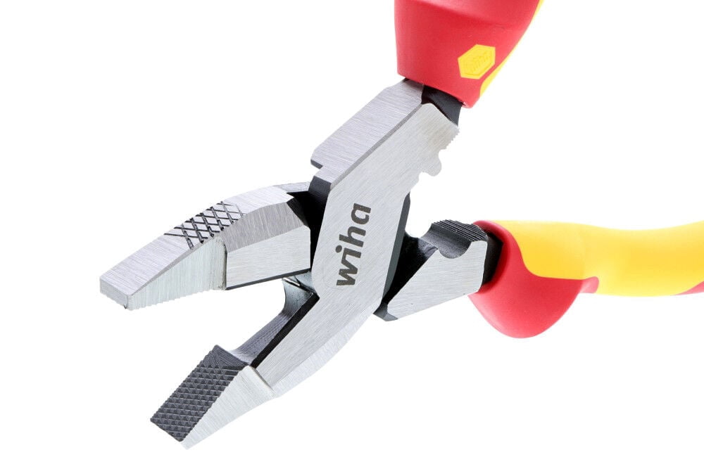 9.5" Insulated Industrial NE Style Lineman’s Pliers with Crimpers - Wiha Tools 32948