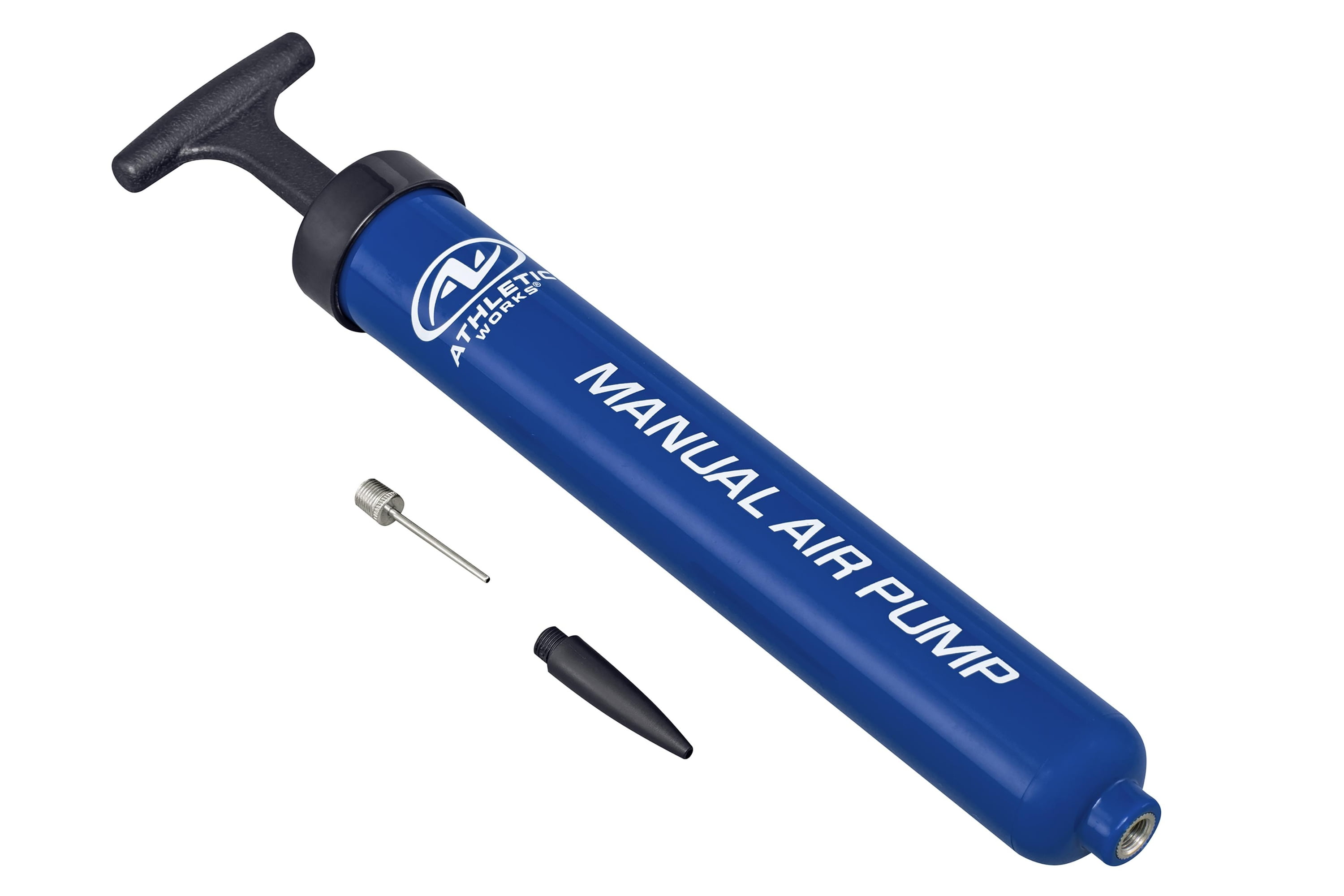 Athletic Works 12" Manual Sports Ball Pump with Inflation Needle & Versatile Adapter