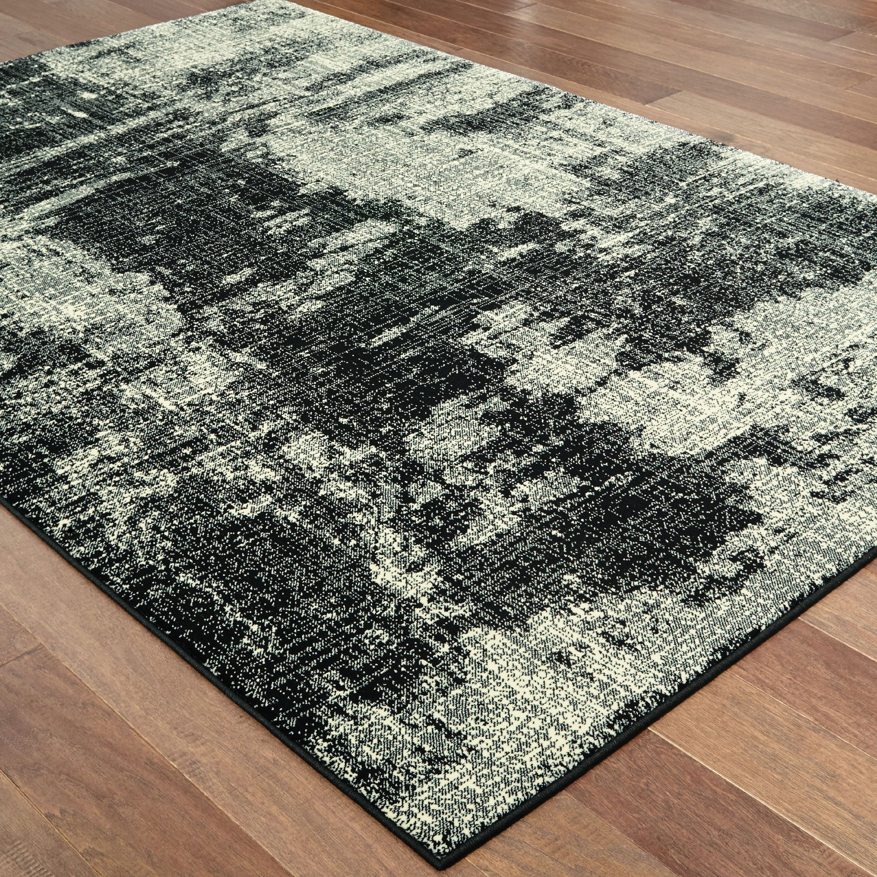 Avalon Home Logan Distressed Abstract Area Rug or Runner, Multiple Sizes