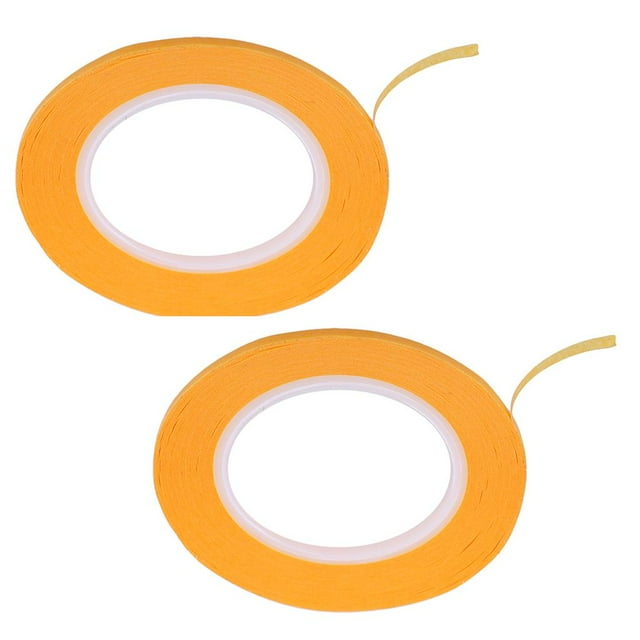 Cinta adhesiva de enmascarar para modelado de pintura, manualidades, 18 m, 2/3/4 mm 1pcs 2mm y 1pcs 3mm