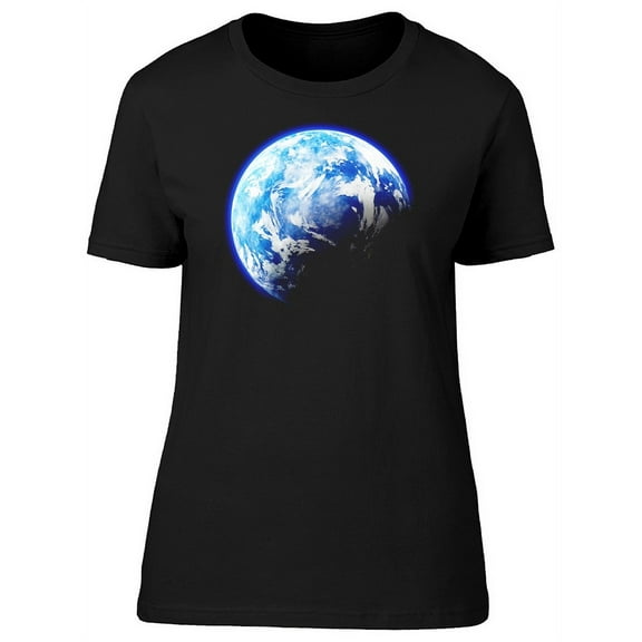 Realistic Drawing Of Earth T-Shirt Women -Image by Shutterstock, Female XX-Large