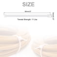 thumbnail image 2 of 1600pcs 3" 11 Lbs Cable Zip Ties Self-Locking Small Nylon Cable Tie Wraps 1/8" for Cord Management, White, 2 of 6