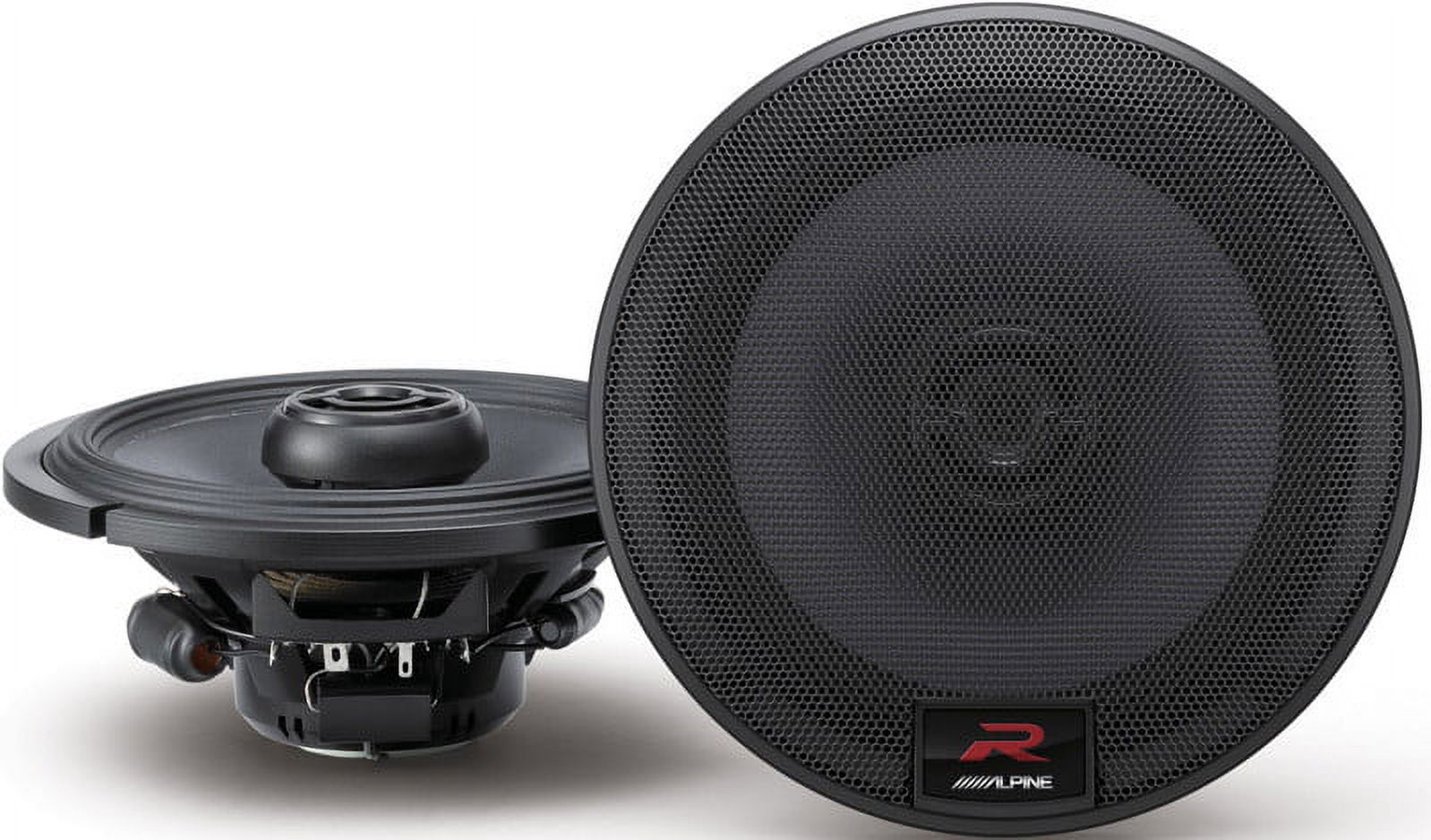 Alpine R-Series 6.5 Inch 300 Watt Coaxial 2-Way Car Audio Speakers, Pair | R-S65 - image 4 of 11