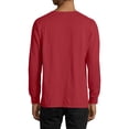thumbnail image 4 of Hanes Comfortwash Garment Dyed Long Sleeve Tee Shirt with Pocket, Men's Sizes S-3XL, 4 of 6