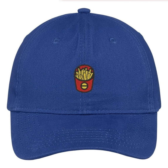 Trendy Apparel Shop French Fries Embroidered Low Profile Adjustable Cap Dad Hat
