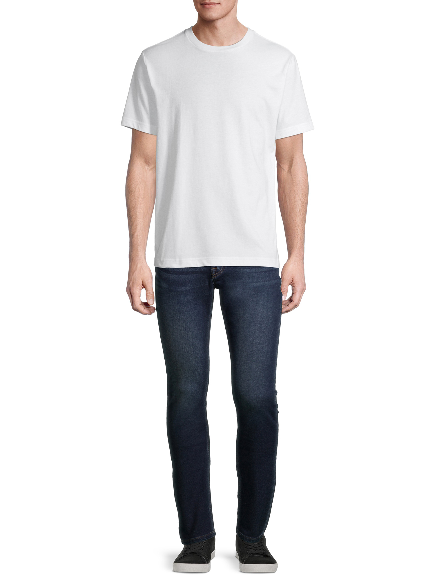 George Men's Short Sleeve Solid Crewneck T-Shirt, 3-Pack - image 4 of 4