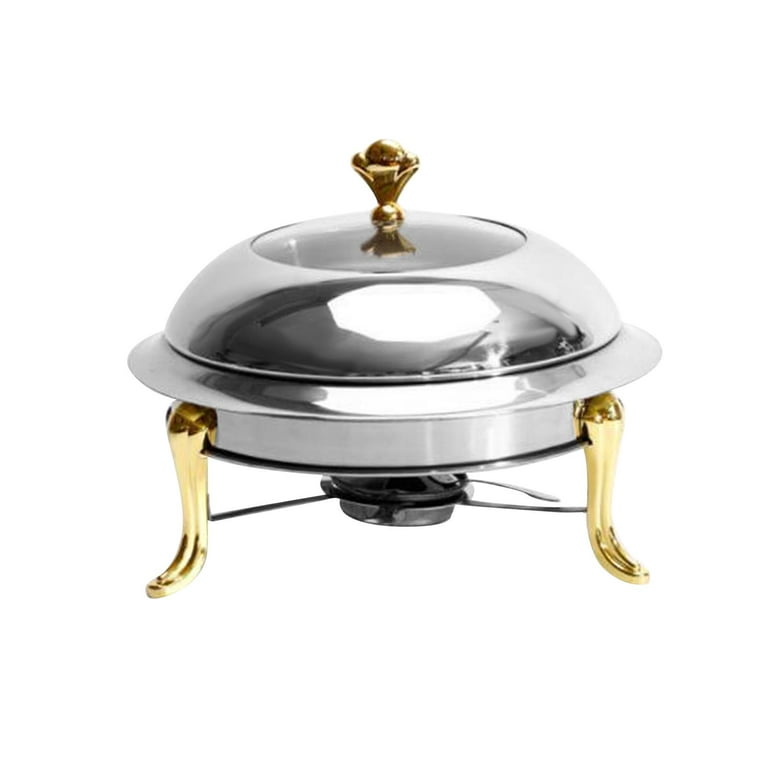 Stainless Steel Glass Serving Dish hot pot small chafing dish Food