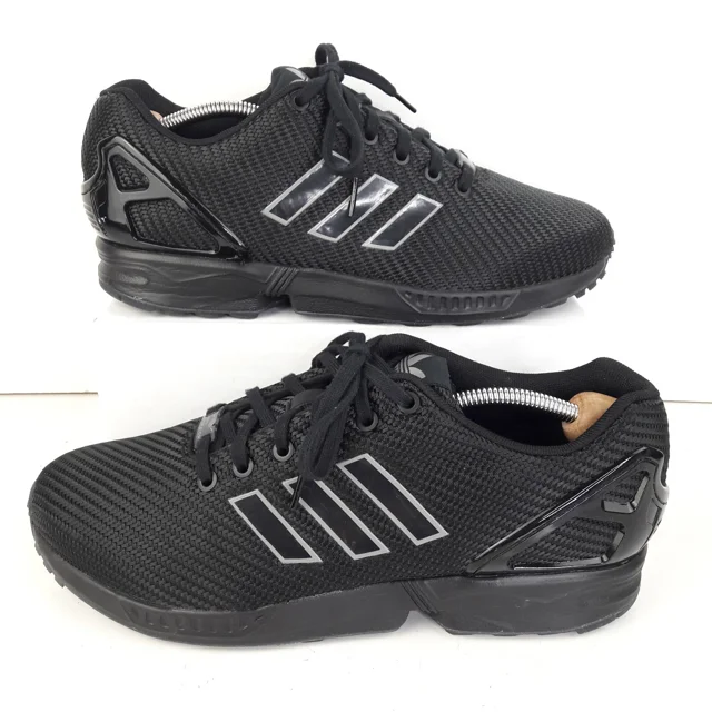Ad-id-as Mens Trainers UK 10 Black Originals ZX Flux Gym Training Sports Shoes
