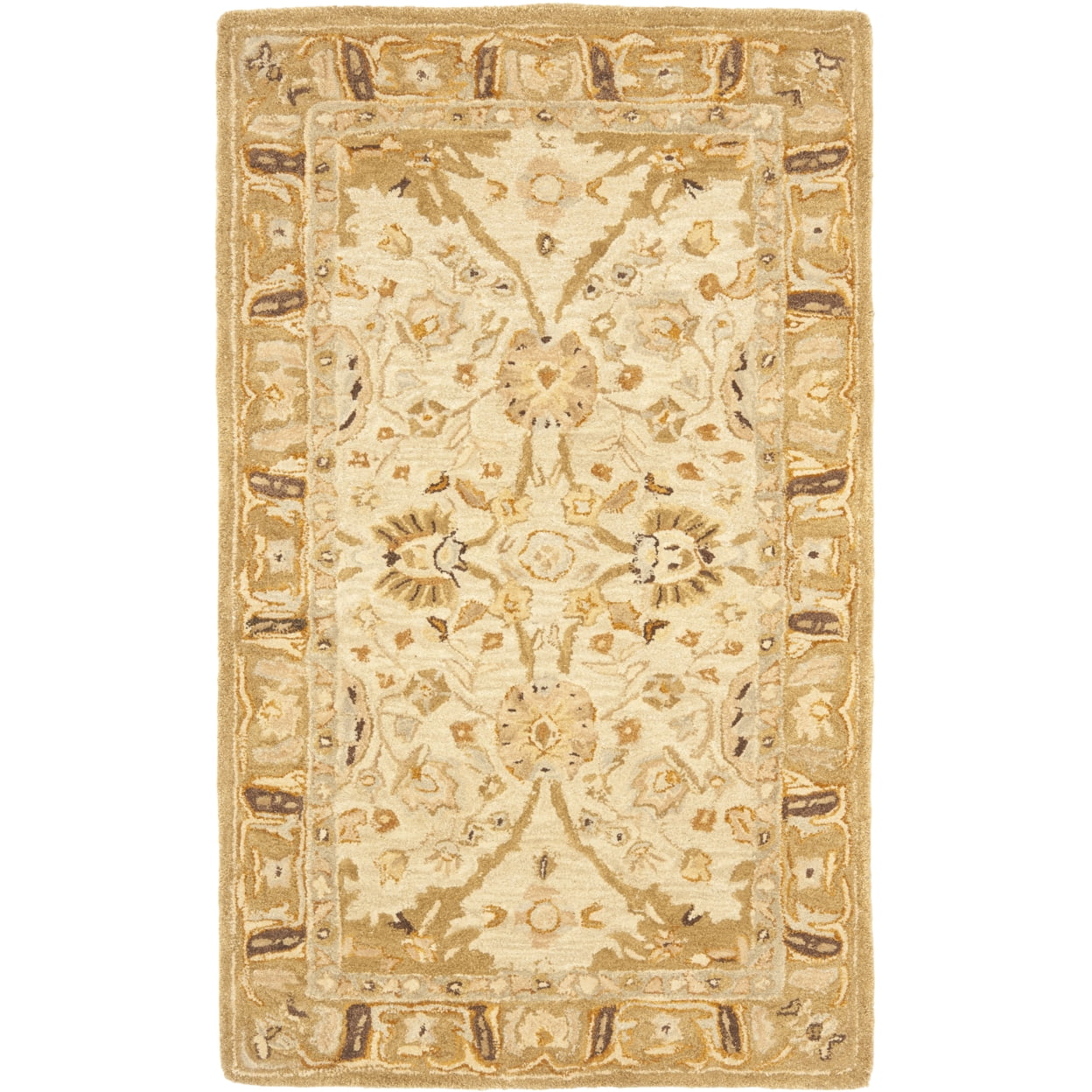 SAFAVIEH Anatolia Sharon Floral Runner Rug, Silver/Light Brown, 2'3" x 10'