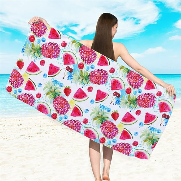 Toalla de Playa de Microfibra Súper Suave, Toalla de Baño con Estampado Especial, Manta de Playa Anti-Arena, Toalla Multiusos para Viajes, Piscina y Camping (70 X 150 Cm).