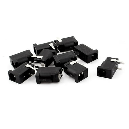 Pcb Mounting - Unique Bargains 10pcs 3 Pin PCB Mount 3.5x1.1mm Female DC Power Jack Socket Connector