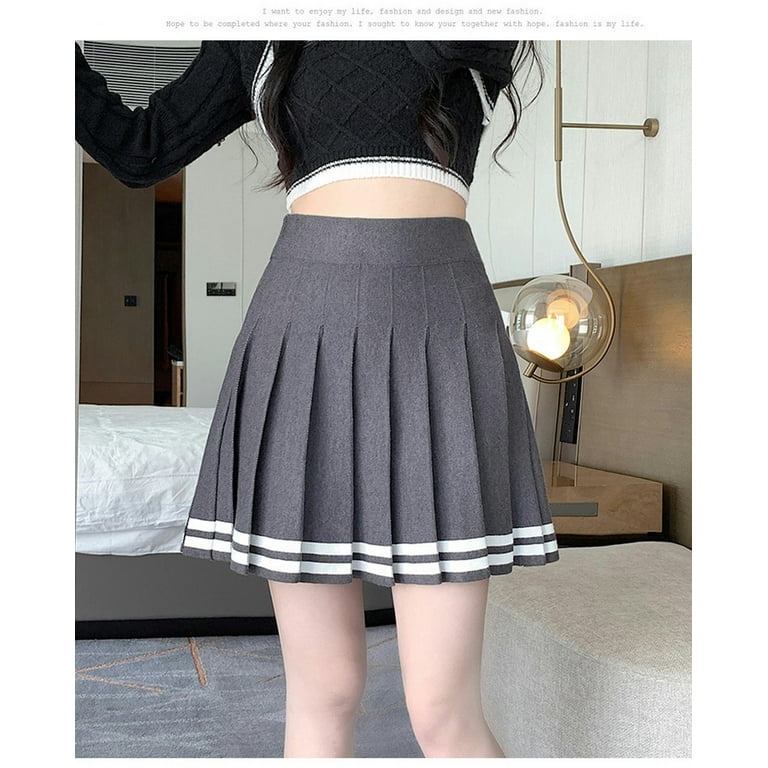 Gray gathered skirt hotsell