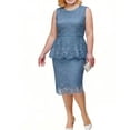 thumbnail image 3 of AURA Women Plus Size Embroidered Midi Skirt Set Elegant Two Piece Outfit S 5XL, 3 of 7