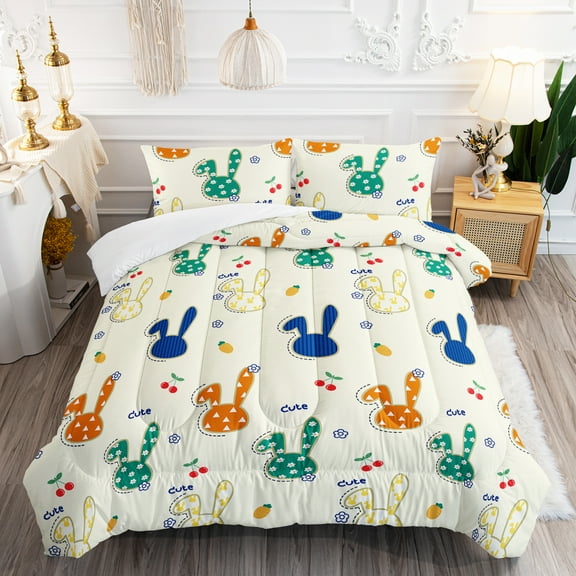 Hosima 3-Piece 3D Digital Printed Comforter Series of Children's and Adult Bedding with Butterfly, Outdoor Sports and Other Patterns，DLX20-Twin-C