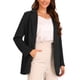 thumbnail image 4 of Blazer de Negocios INSPIRE CHIC para Mujer, Sastre de Manga Larga de Un Solo Botón, Chaqueta Casual de Trabajo XS Negra, 4 of 5