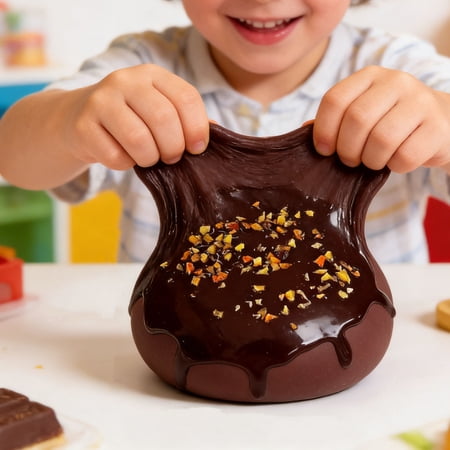 Chocolate Cream Soft Rubber Realistic Cabbage Shaped Fidget Yellow Green Anxiety Relief Sensory Sensory for Adults Home & Office Relaxation Improve Mood and Eliminate Stress