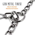 thumbnail image 3 of Mighty Paw Gun Metal Chain Slip Collar, Cinch Dog Collar, Choke Chain Metal Collar, 3 of 8