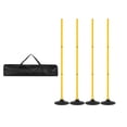 thumbnail image 2 of Colaxi 4Pcs Agility Training Poles Soccer Training Sticks Multifunction Portable Agility Practice Equipment for Rugby Outdoor Sports yellow, 2 of 8