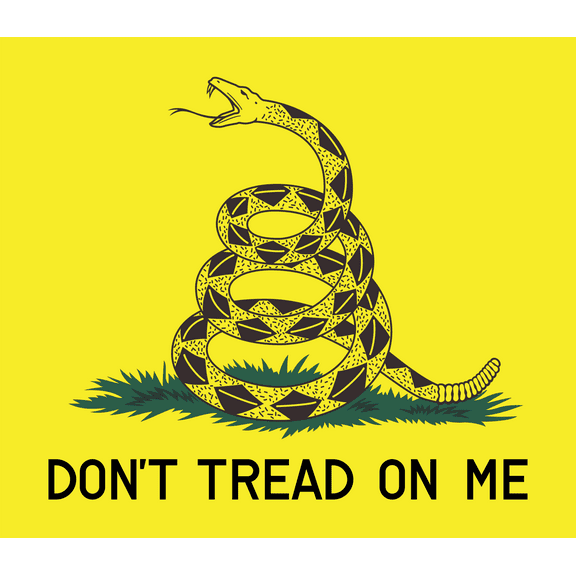 Don't Tread on Me Edible Cake topper-1/4 Sheet