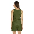 thumbnail image 4 of Bimba Solid 2 Pcs Nightwear Set For Womens Casual Sleeveless Loungewear Shirt & Short Sleepwear, 4 of 7