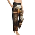 thumbnail image 6 of Salouo Funny Bald Eagle Print Women's Pajama Pants Casual Loose Sweatpants PJs Flowy Pants Drawstring Palazzo for Women Wide Leg Pants Lounge Pajama -X-Large, 6 of 8