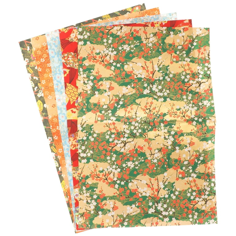 5 Sheets Japanese Style Wrapping Paper Delicate Gift Packing Paper Random  Style 