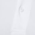 thumbnail image 6 of Yufatyle Men Short Sleeve Polyester Turndown collar Casual Polo Shirts White L, 6 of 9