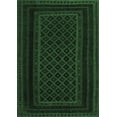 thumbnail image 1 of Ahgly Company Indoor Rectangle Abstract Emerald Green Contemporary Area Rugs, 2' x 5', 1 of 4