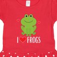 thumbnail image 4 of Inktastic I Love Frogs Girls Toddler Dress, 4 of 6