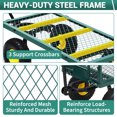 thumbnail image 6 of Garden Wagon Carts On Wheels, 1100 Lbs Capacity Heavy Duty Steel Utility Wagons Yard Carts with All Terrain Tires & Removable Sides for Lawn Garden, 6 of 8