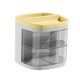 thumbnail image 2 of Organizador de escritorio con cajón para el hogar, tocador, sala de estar, organizador de pinceles de maquillaje Amarillo, 2 of 9