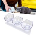 thumbnail image 3 of Cat Bowl, Cat Elevated Bowl Transparent 3 Bowls  For Home, 3 of 8