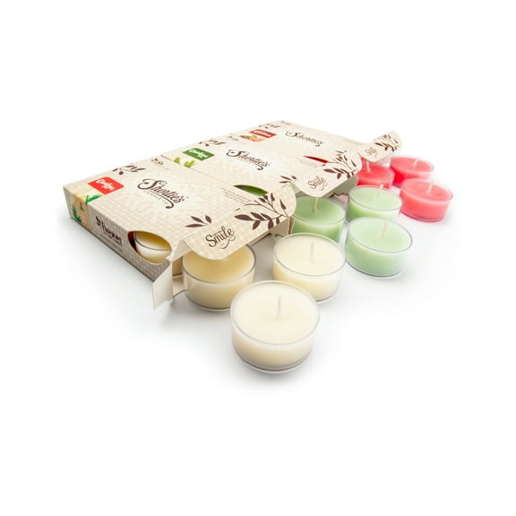 Christmas Tealight Candles Variety 3 Pack - 18 Premium Scented Tea Lights - Dicken's Christmas, Christmas Tree, Christmas Eve - Shortie's Candle Company