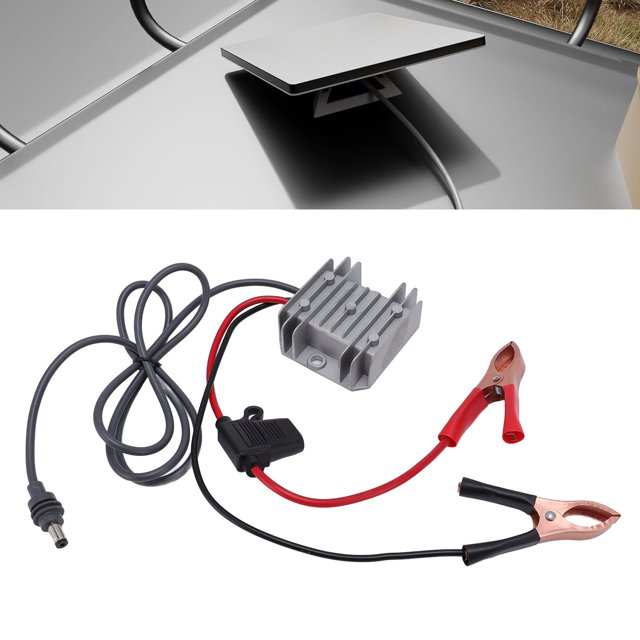 Step Up Converter Power Cord, Rugged Easy Installation Satellite Power Converter 3.2ft Length IP68 Rain Proof for RVs