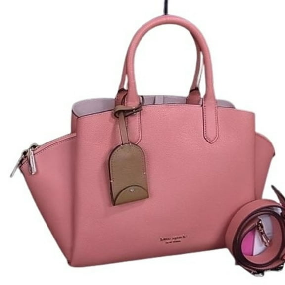 Pre-Owned Kate Spade Avenue Medium Satchel Handbag K6534 Pink Leather Women's